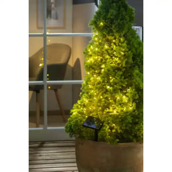 Solar-Metalldraht-Lichterkette mit 80 LEDs
