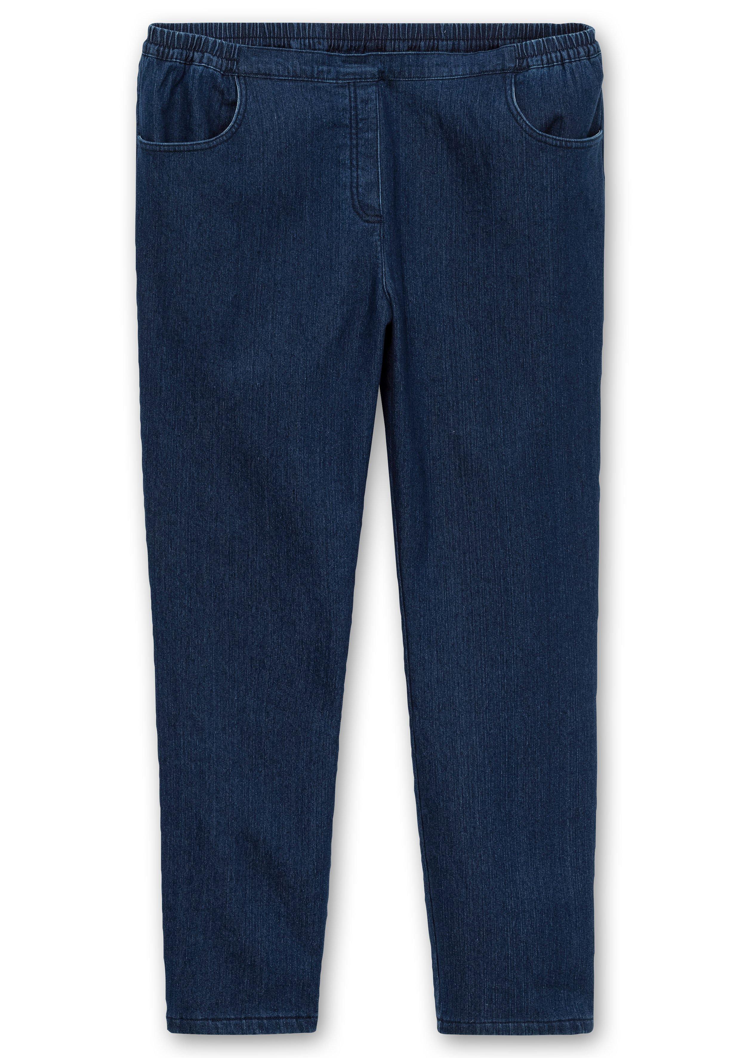 Thermojeans mit Komfortbund und Fleece-Futter