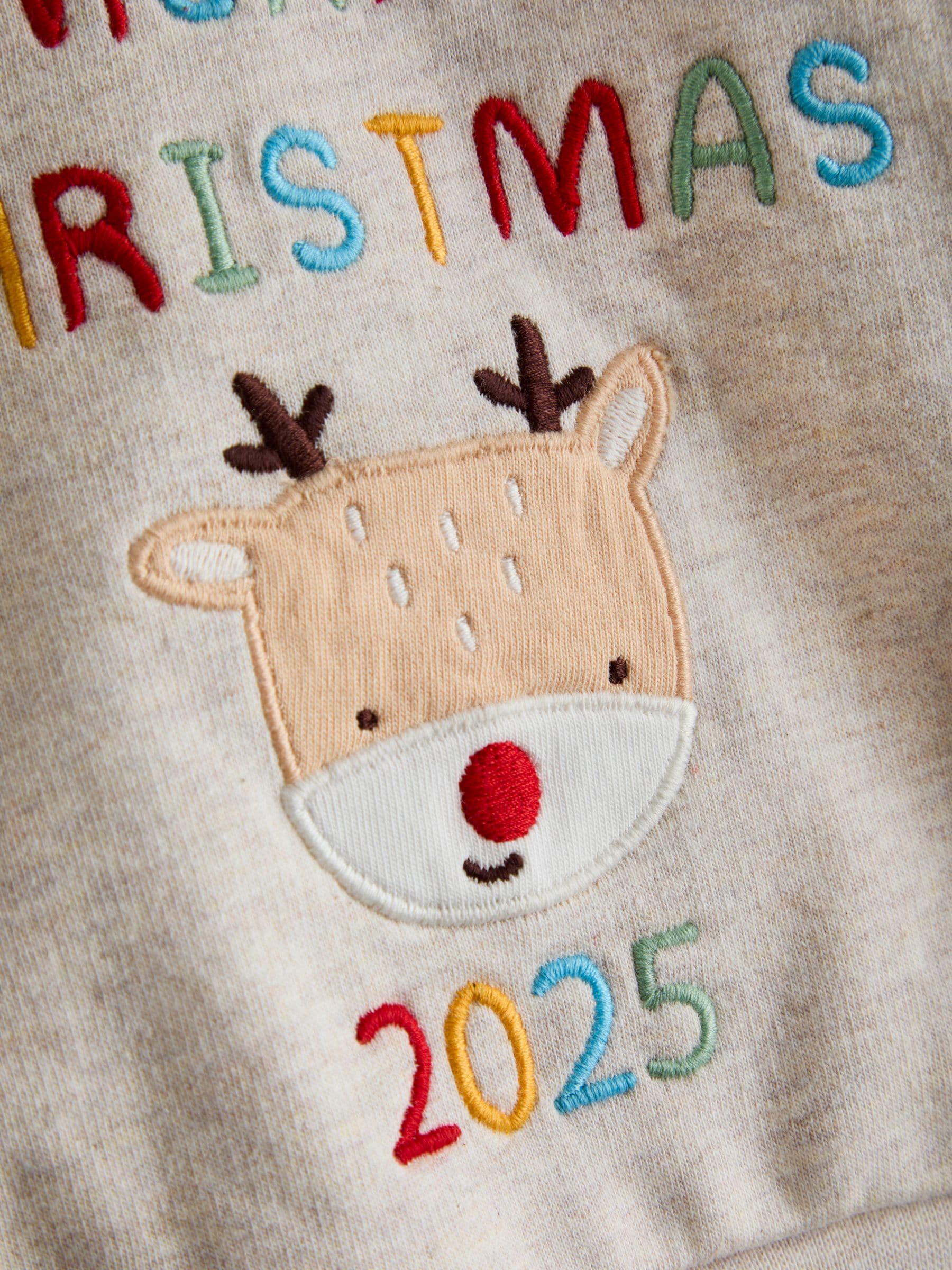 JoJo Maman Bébé Christmas Sweatshirt & Leggings Set