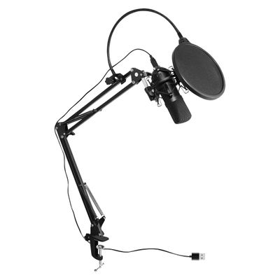 T'nB PACK STREAMER - Pack micro + filtre + bras articulé pour youtubers et stremer- noir