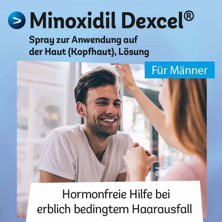 Minoxidil Dexcel 50 mg / ml Spray z.Anw.a.d.Kopfhaut, 60 ml