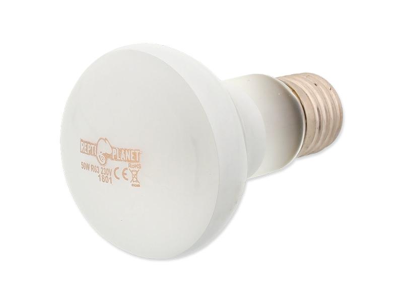 Repti Planet Terrarienlampe Daylight Frosted 50 W Wärmende Terrarienbeleuchtung