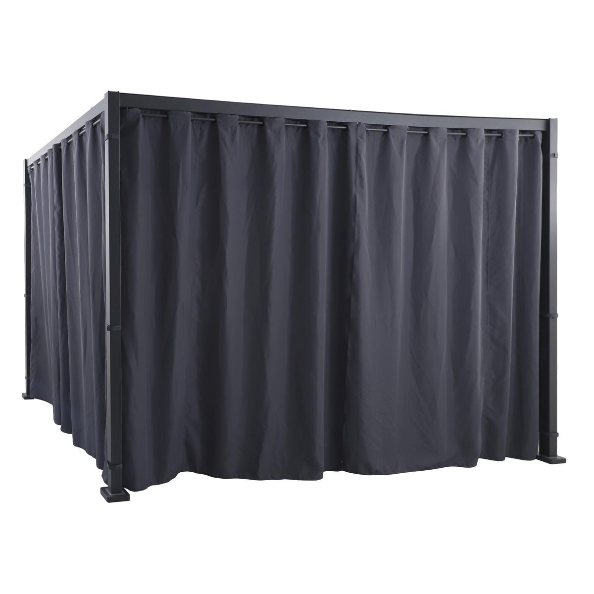 JEU RIDEAU ET RAIL ZALYA GRAPHITE ARDOISE