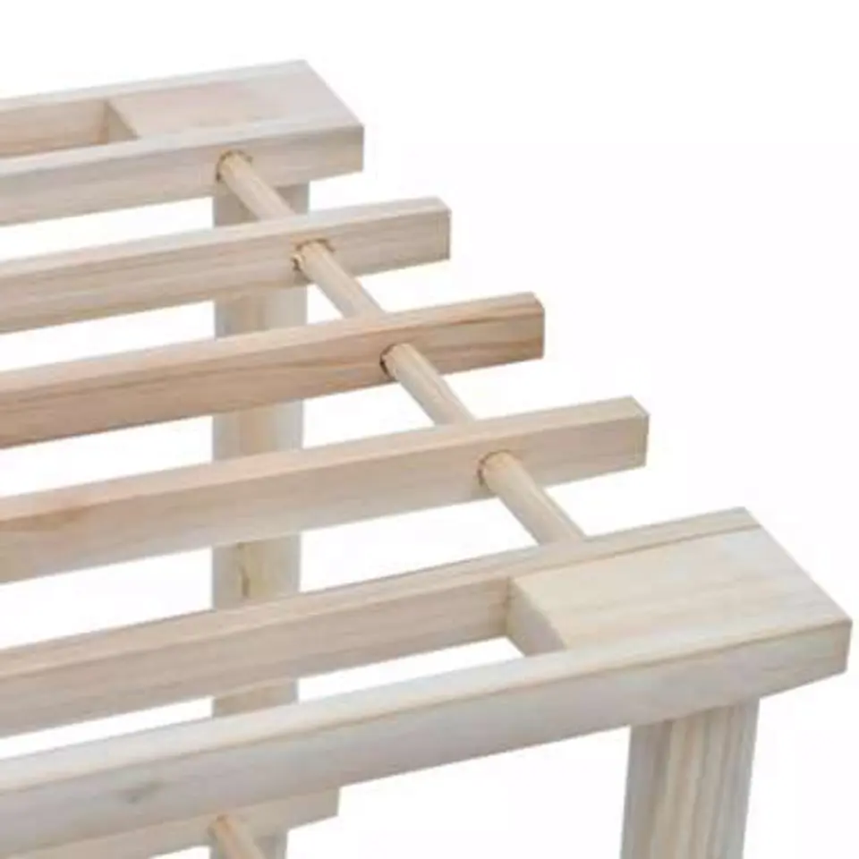 vidaXL - Houten Schoenenkast - Beige - Hout - 2 stuks