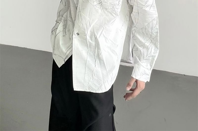 Maviyn - Overhemd met lange mouwen en patroon en zakdetail