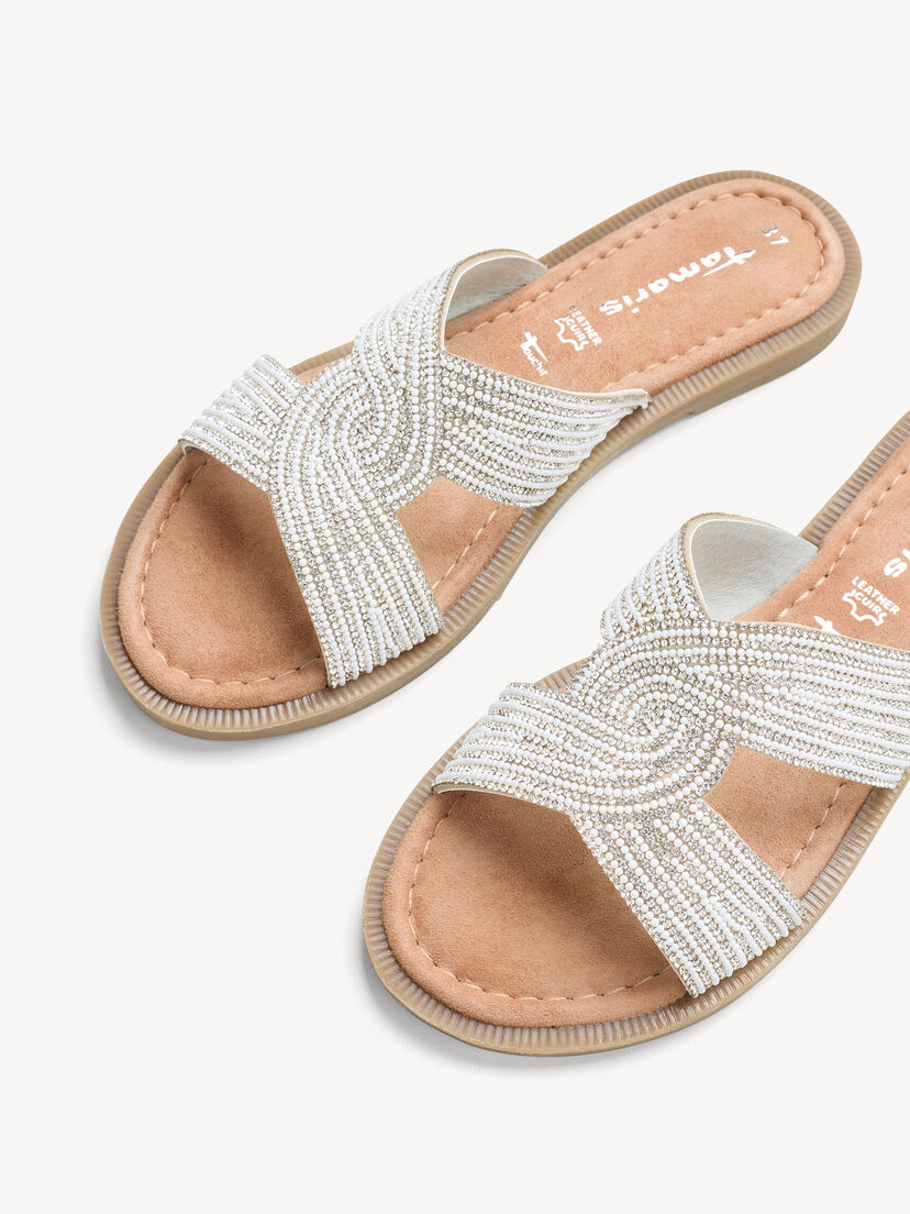 Leren Slipper - metallic
