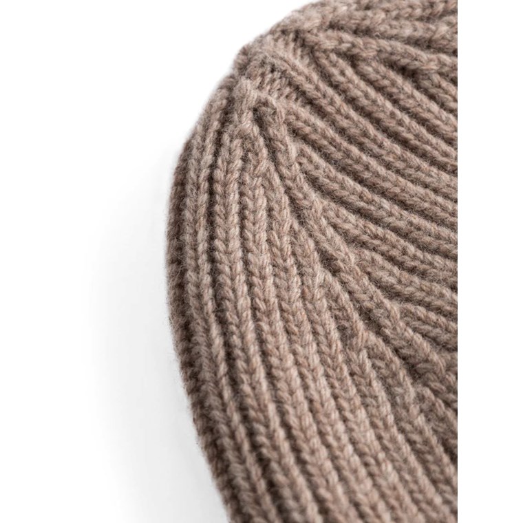KnowledgeCotton Apparel Big Rib Beanie Kelp Melange