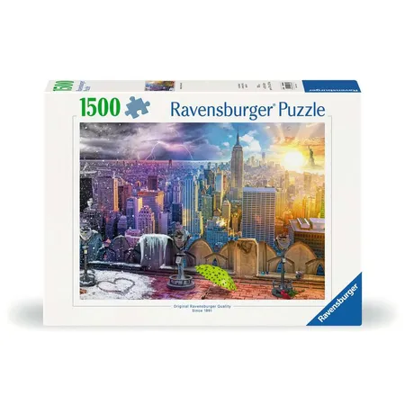 Ravensburger Puzzle - New York im Winter und Sommer, 1500 Teile