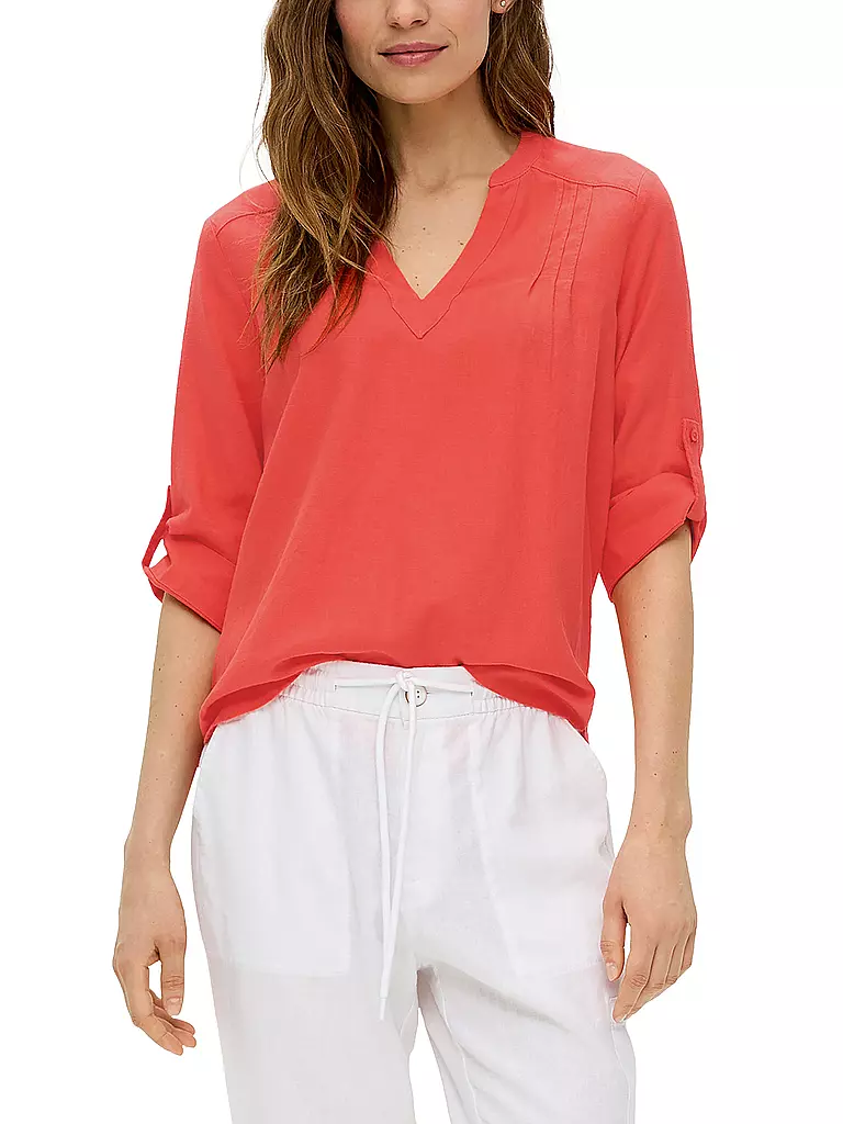 S.OLIVER Leinenbluse orange