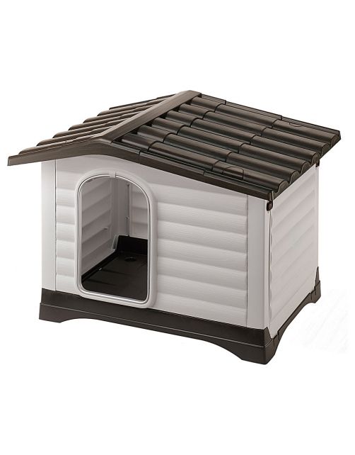 Ferplast Dogvilla Grijs&Bruin - Hondenhok
