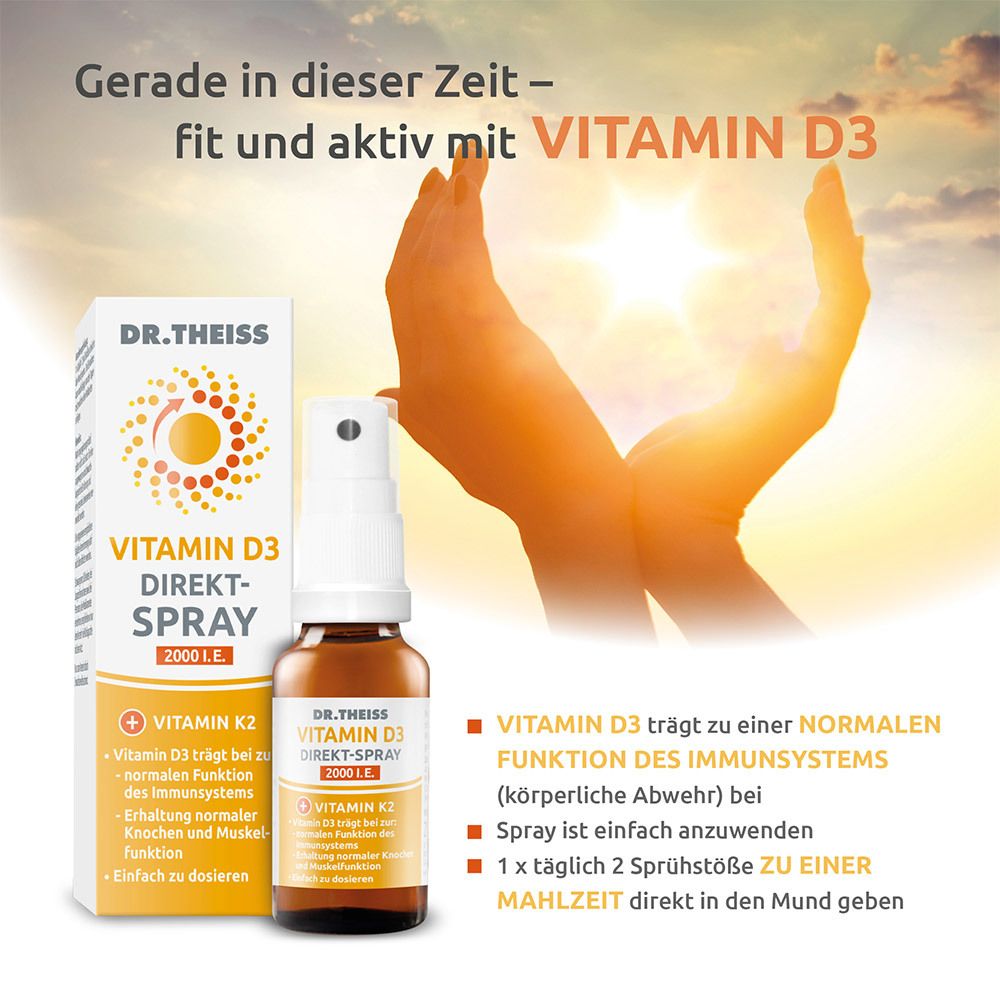 Dr. Theiss Vitamin D3 Direkt-Spray 2000 I.E.