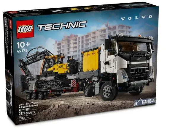 LEGO Technic 42175 Volvo FMX-lastbil og EC230 elektrisk gravemaskine