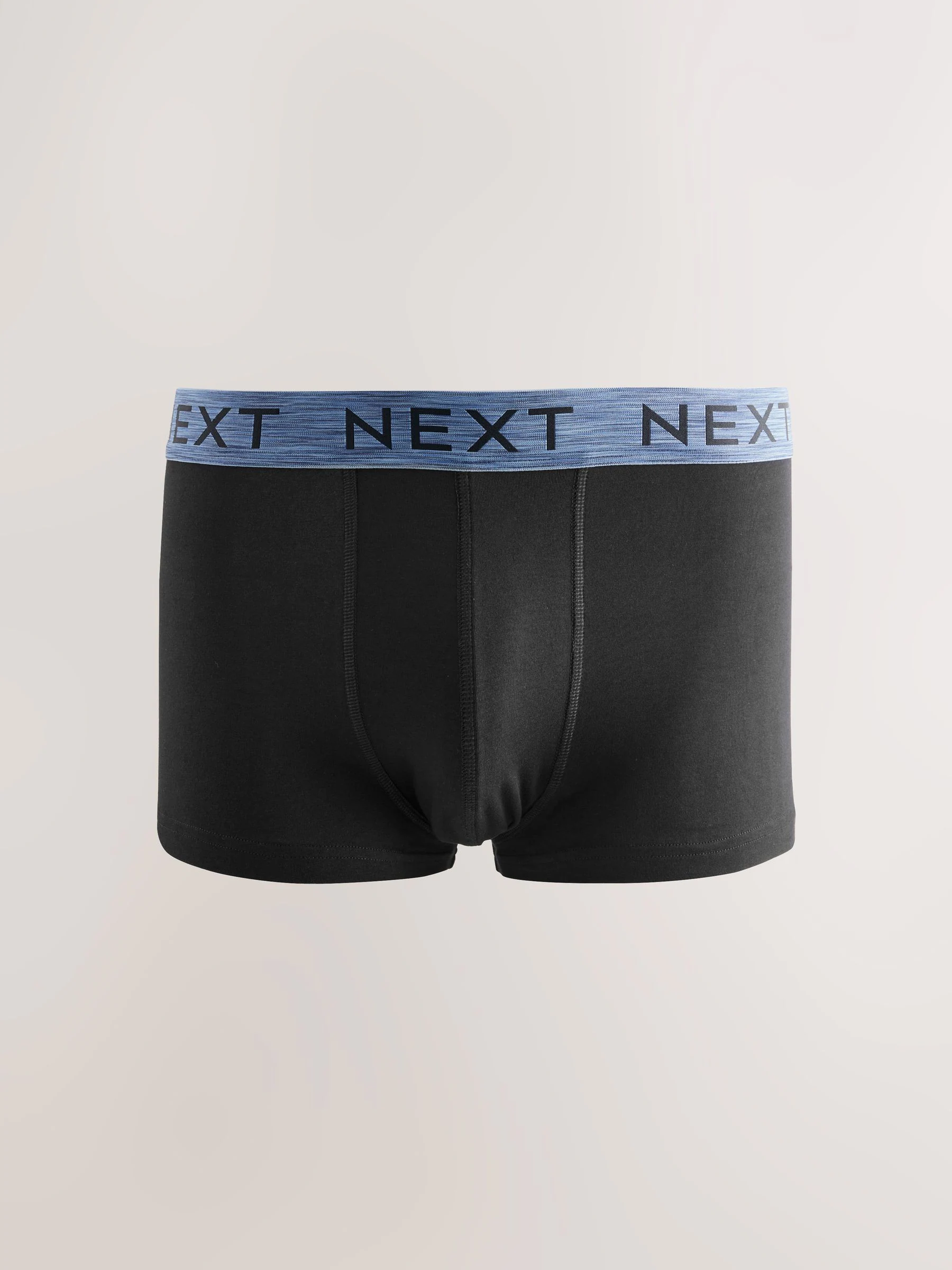 Zwart met gemêleerde tailleband - 5 Hipsterboxershorts