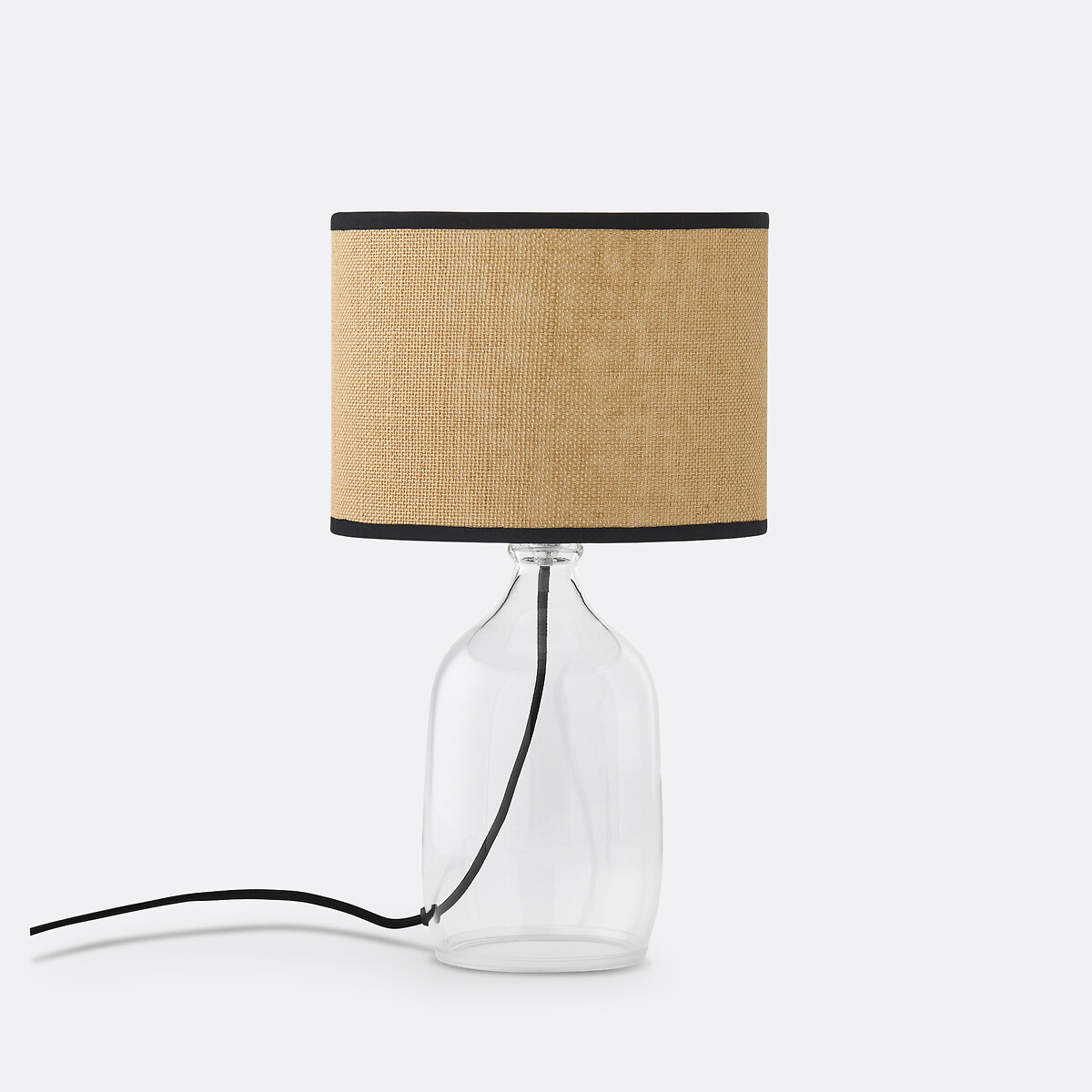 LA REDOUTE INTERIEURS<br>Candeeiro de mesa em vidro e linho, Ania