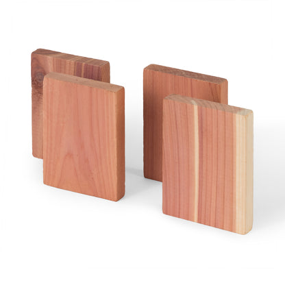 Lot de 4 plaques antimites en cèdre naturel Oregon