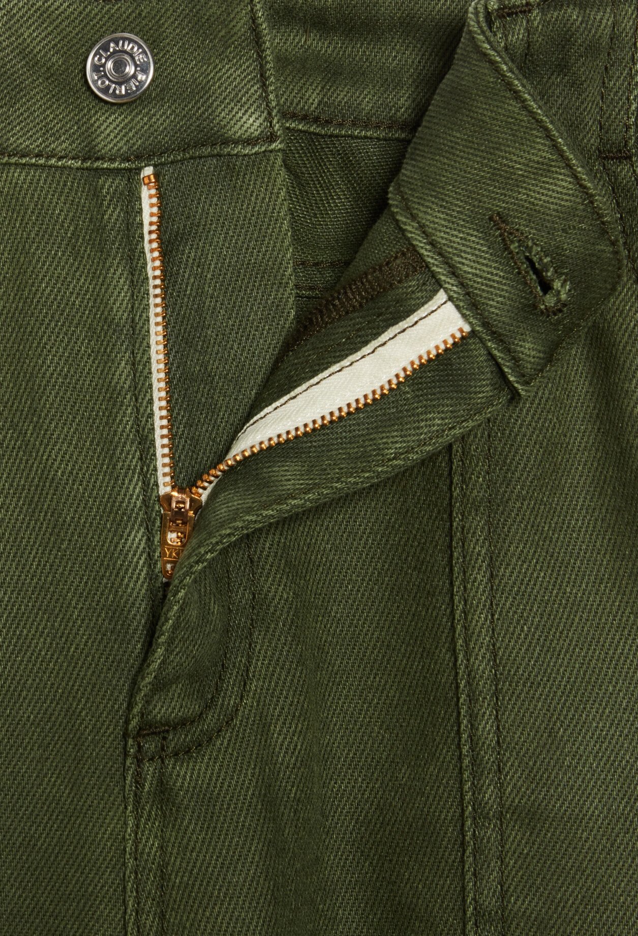 Pantalon cargo large kaki