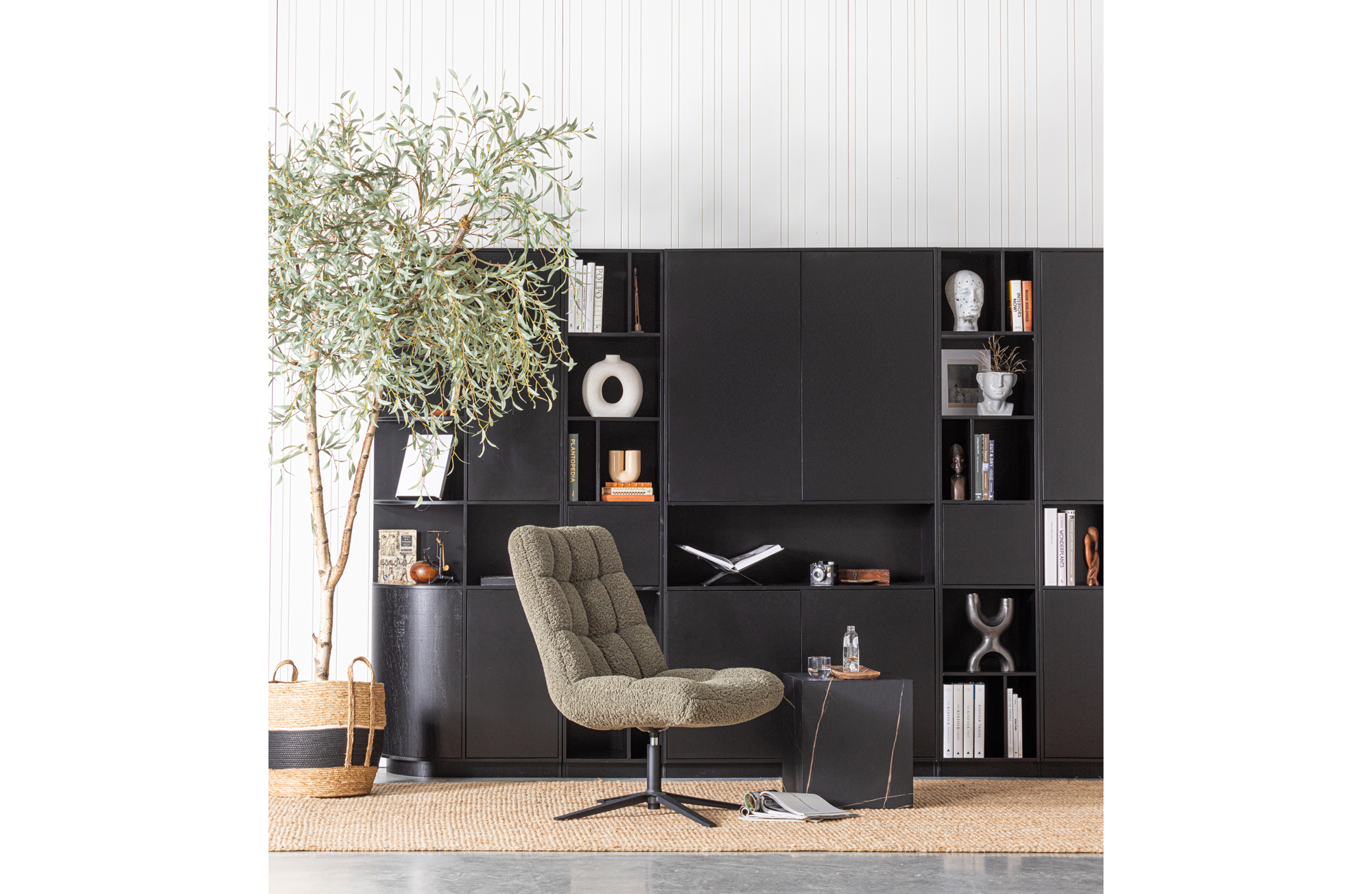 WOOOD draaifauteuil Job Draaifauteuil Job - Teddy - Groen