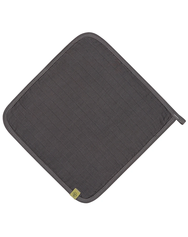 Mull-Waschlappen LITTLE CHUMS (30x30) 3er-Pack in anthrazit