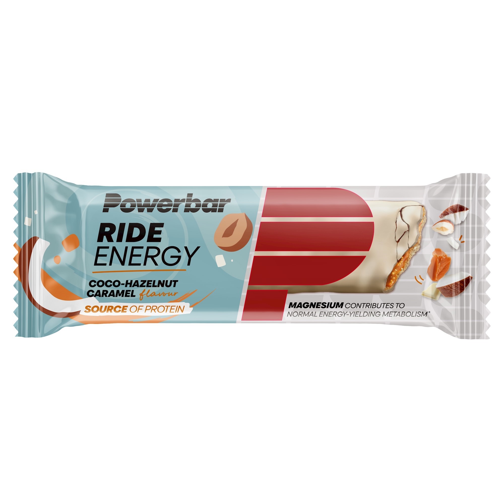 PowerBar RideEnergy energibar chokolade/haselnød/karamel 55 g