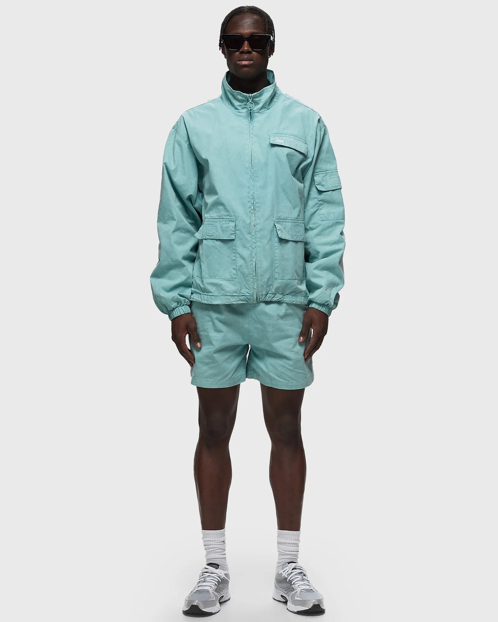 PATTA Acid Washed Track Jacket