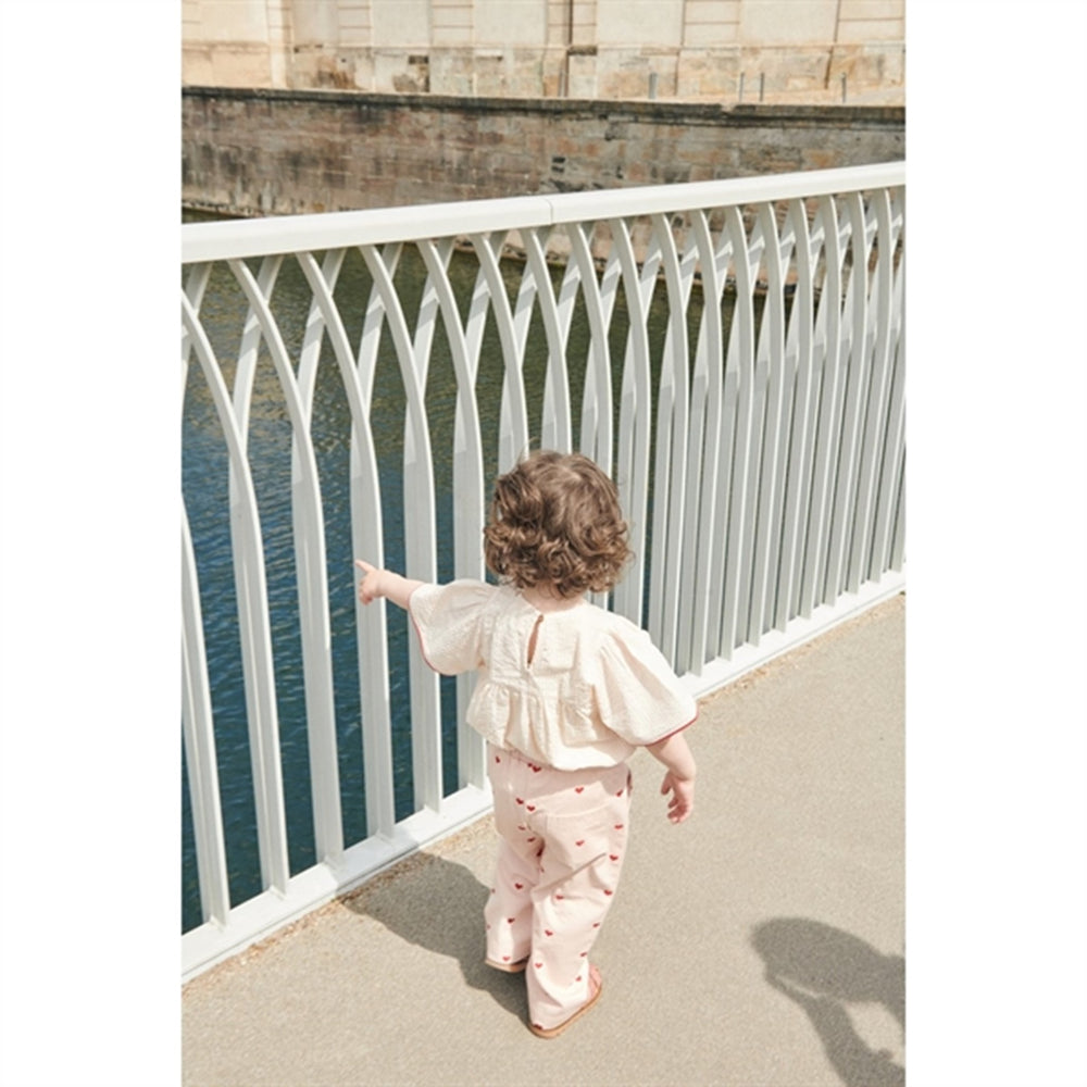 Køb Copenhagen Colors Dusty Rose W Cream Stripe Seersucker Bluse