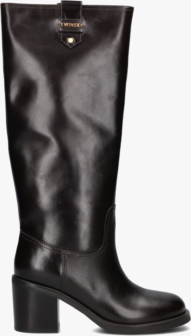 bruine twinset milano hoge laarzen 252tcp080