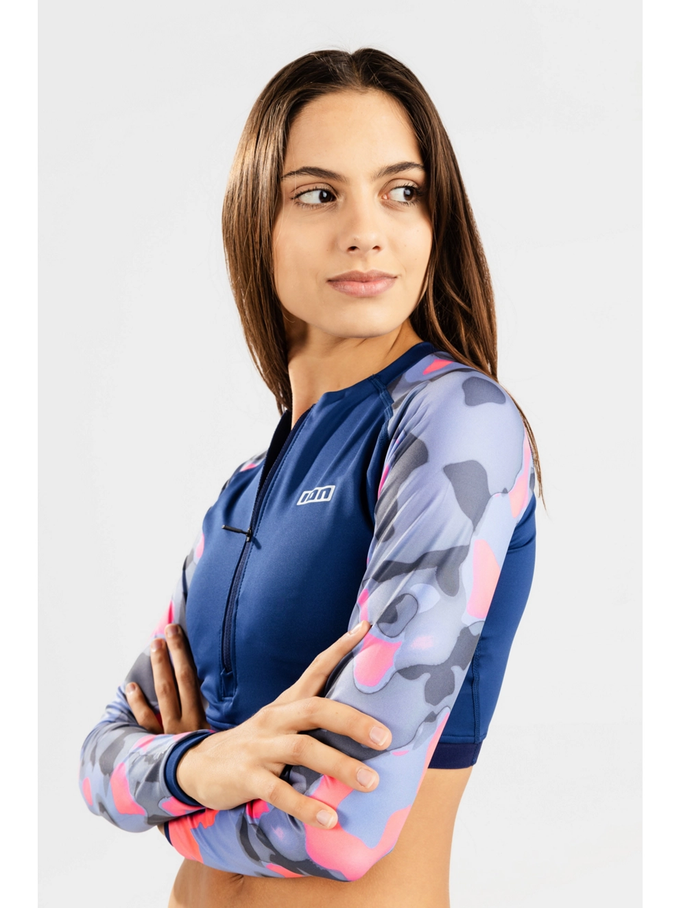Ion Shorty Longsleeve Rash Guard capsule/pink