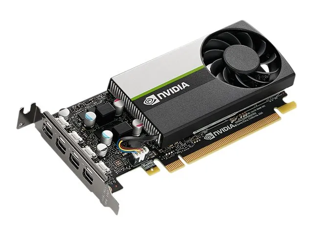 NVIDIA T1000 - Grafikkort - T1000 - 4 GB GDDR6 - PCIe 3.0 x16 lavprofil - 4 x Mini DisplayPort
