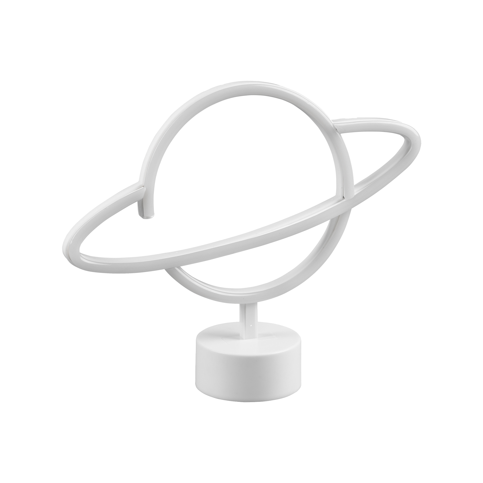 LED-Tischlampe - weiß - USB-Anschluss - Planet
