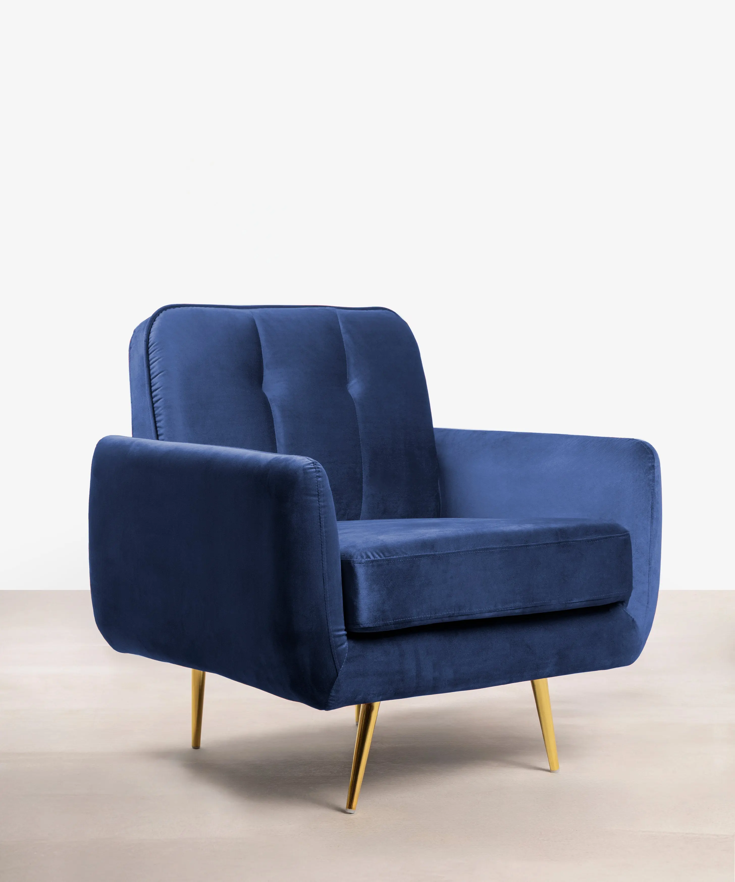 Sillón Tapizado en Terciopelo Margot