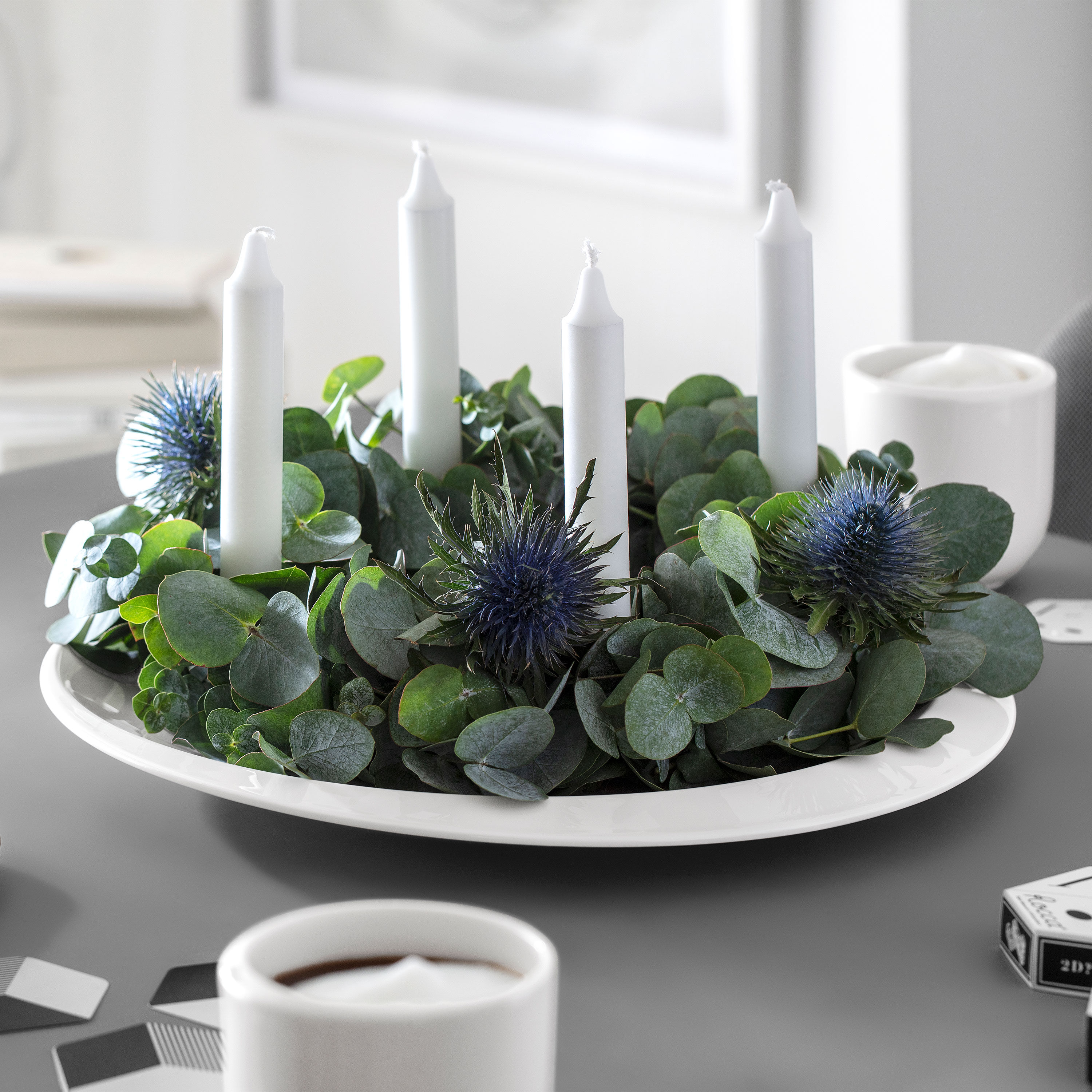 NewMoon Buffet plate White, 14.5'', Premium Porcelain