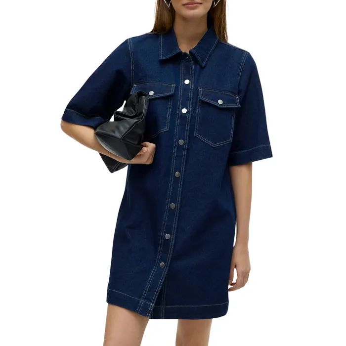 Vero Moda Fenja Denim Short Jurk Dames