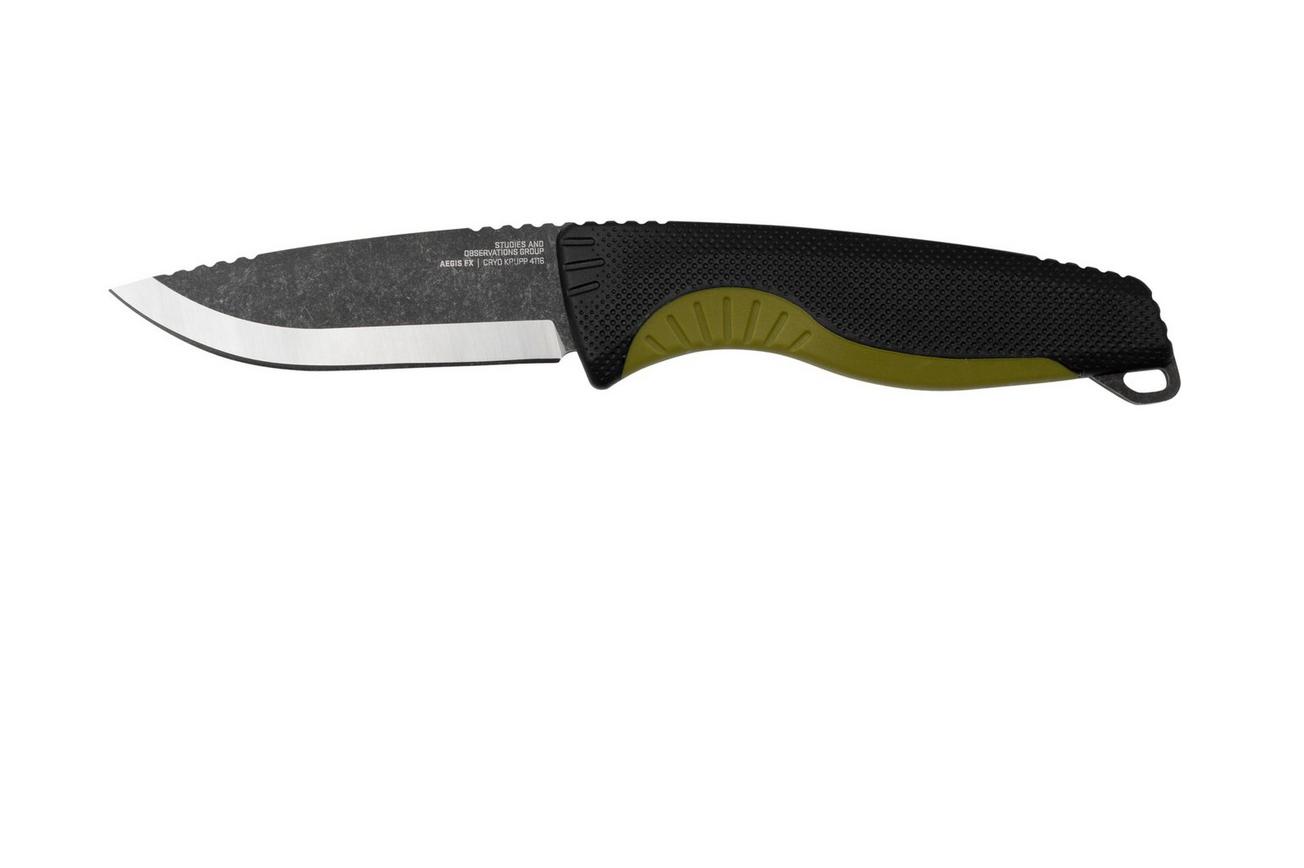 SOG Aegis FX 17-41-04-41 Black Moss Green, vaststaand mes
