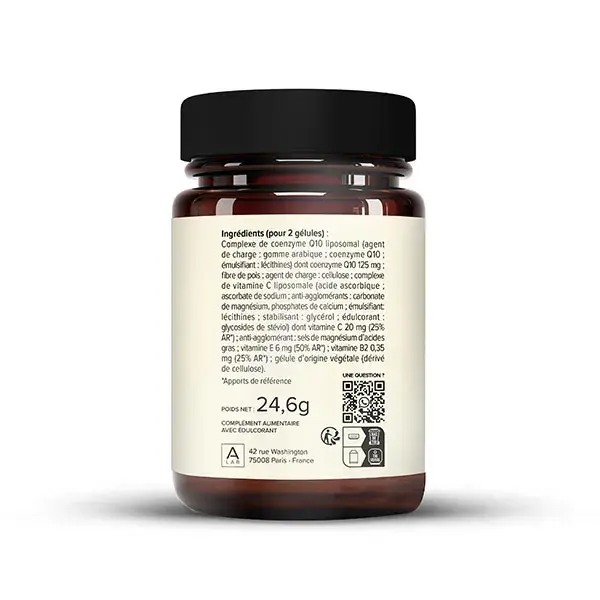 A-Lab Coenzima Q10 Lipossomal - Antioxidante, Antienvelhecimento, Saúde Cardiovascular - 60 cápsulas