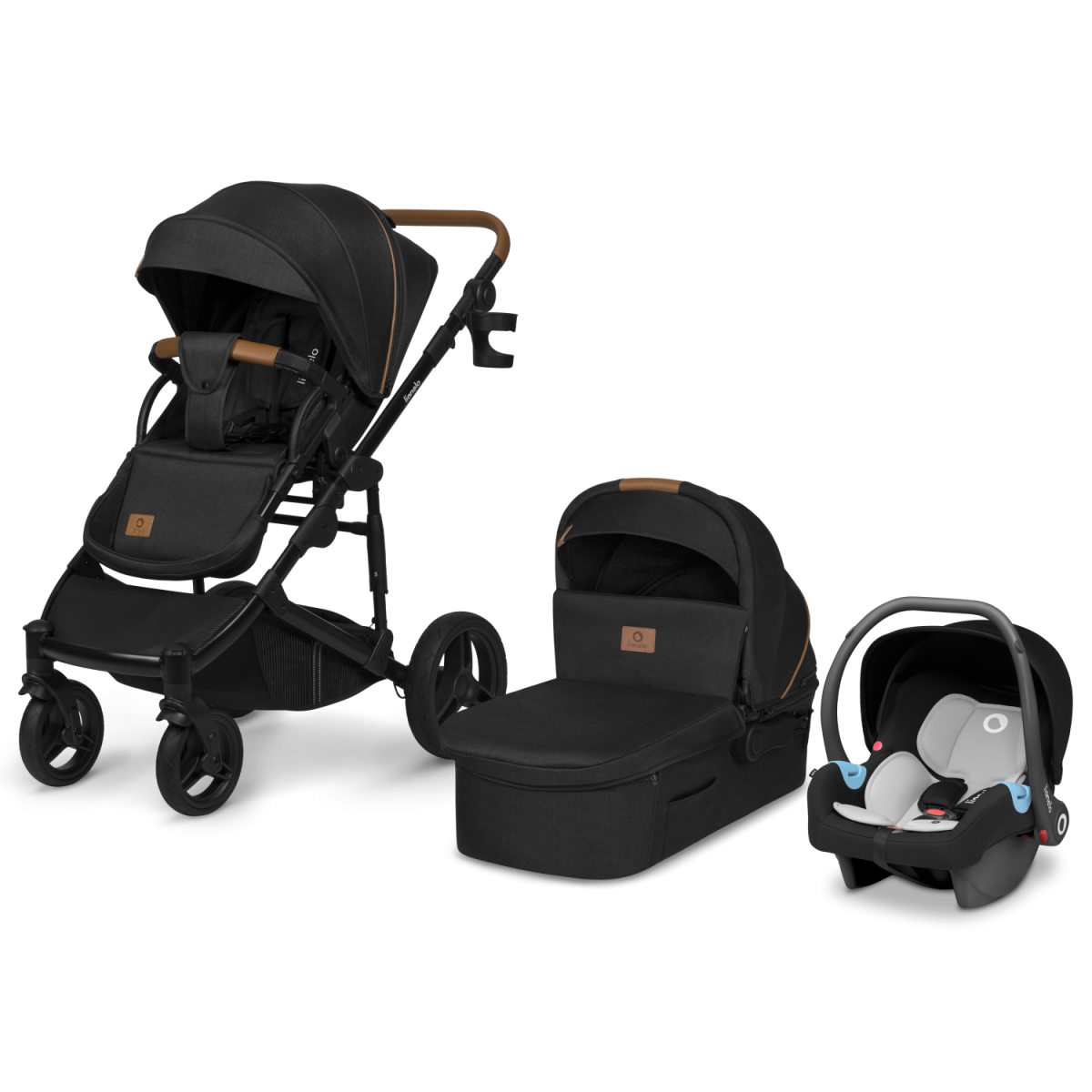 lionelo Poussette trio combinée 3en1 Mari Tour Black Onyx