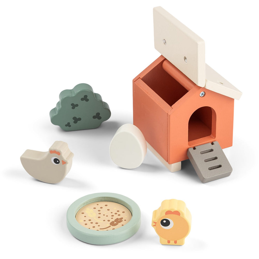 Køb DonebyDeer Colour Mix Tiny Farm Legesæt Clucky