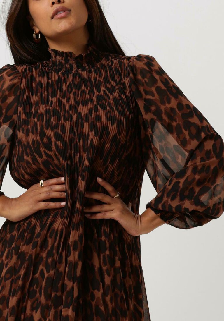 MINUS bruine minus midi jurk mia smock long dress 1