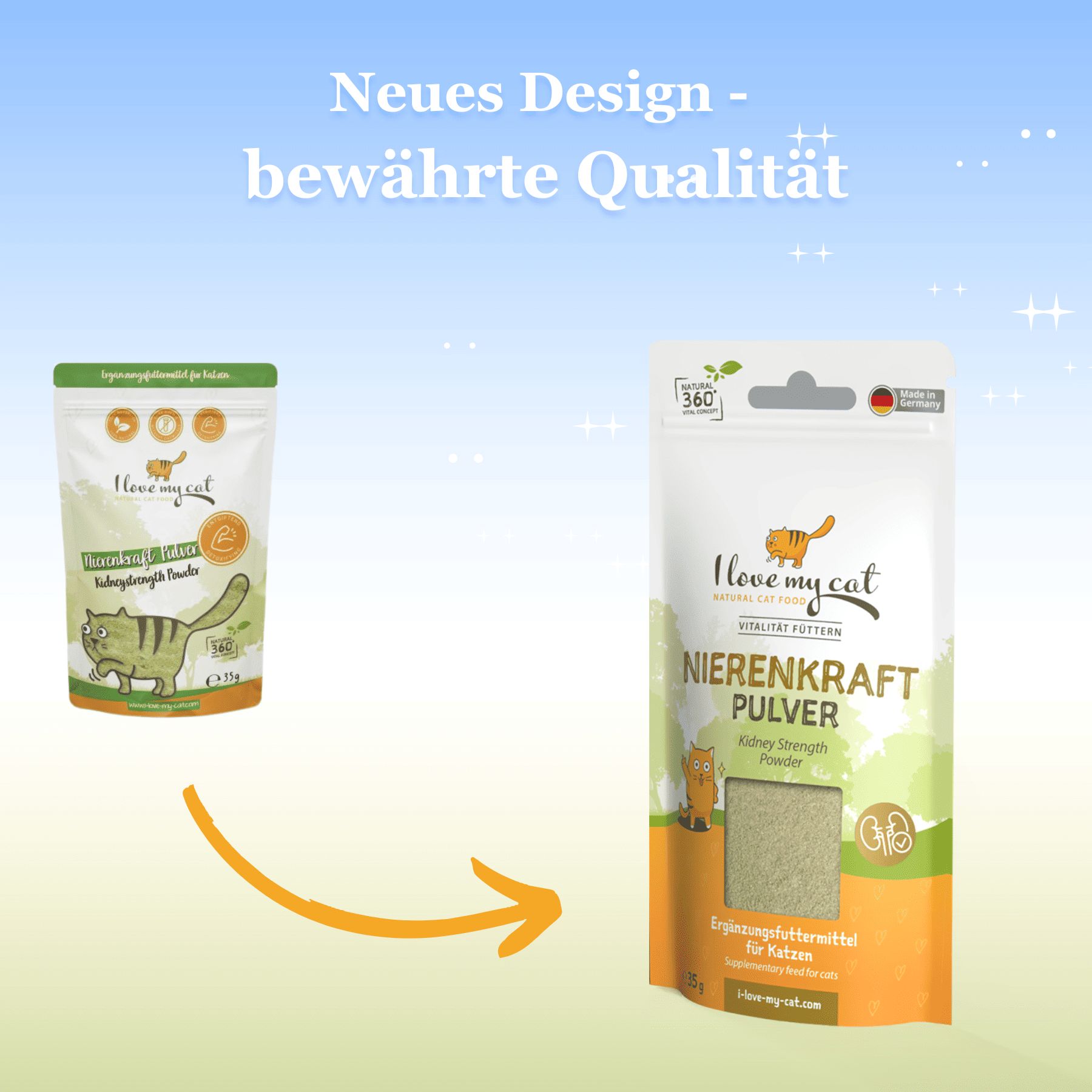 I love my cat Nahrungsergänzung für Katzen - Nierenkraft Pulver