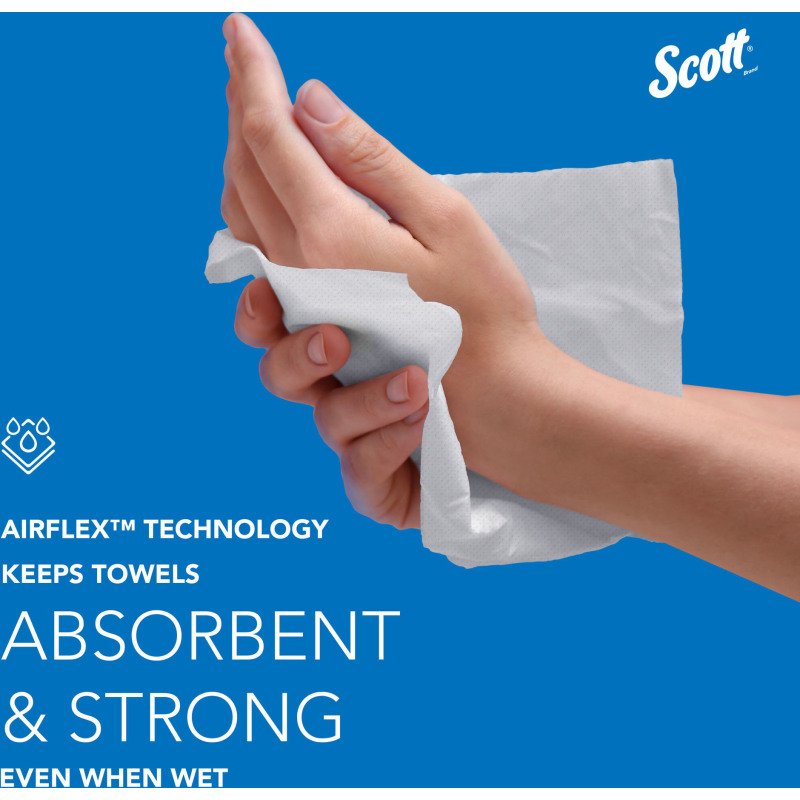 Papier essuie-mains pliage enchevêtré Scott Professional 3749 – Carton de 4000