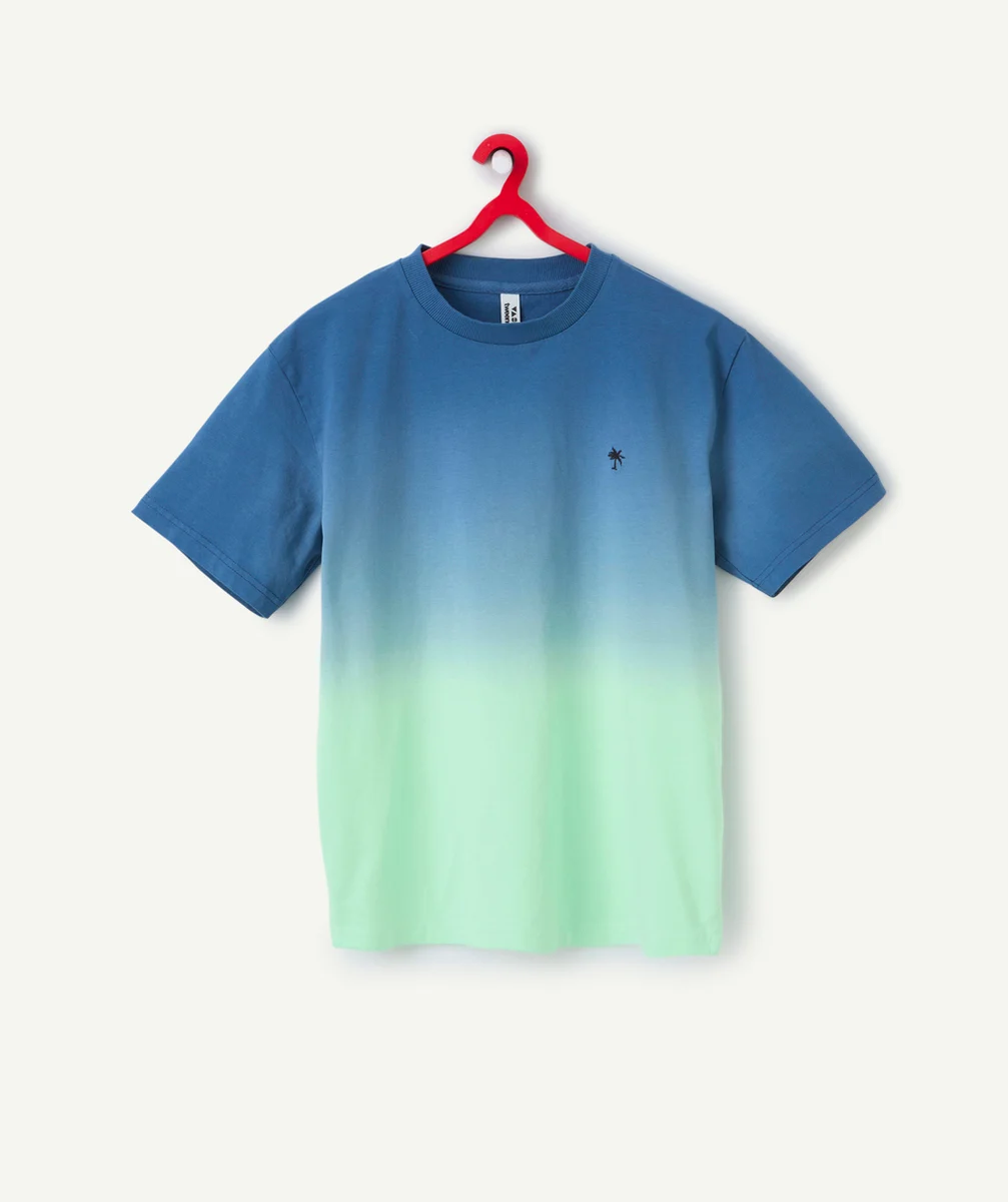 t-shirt manches courtes garçon en coton bio tie and dye