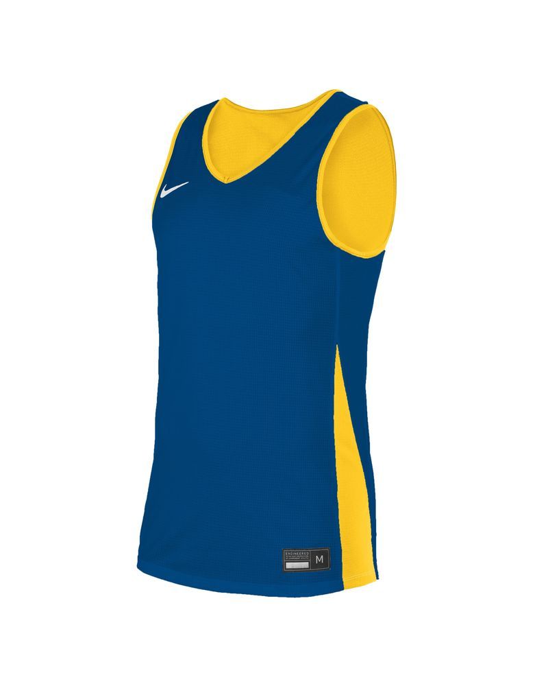 Maillot de basket reversible Nike Team Jaune & Bleu Royal pour enfant