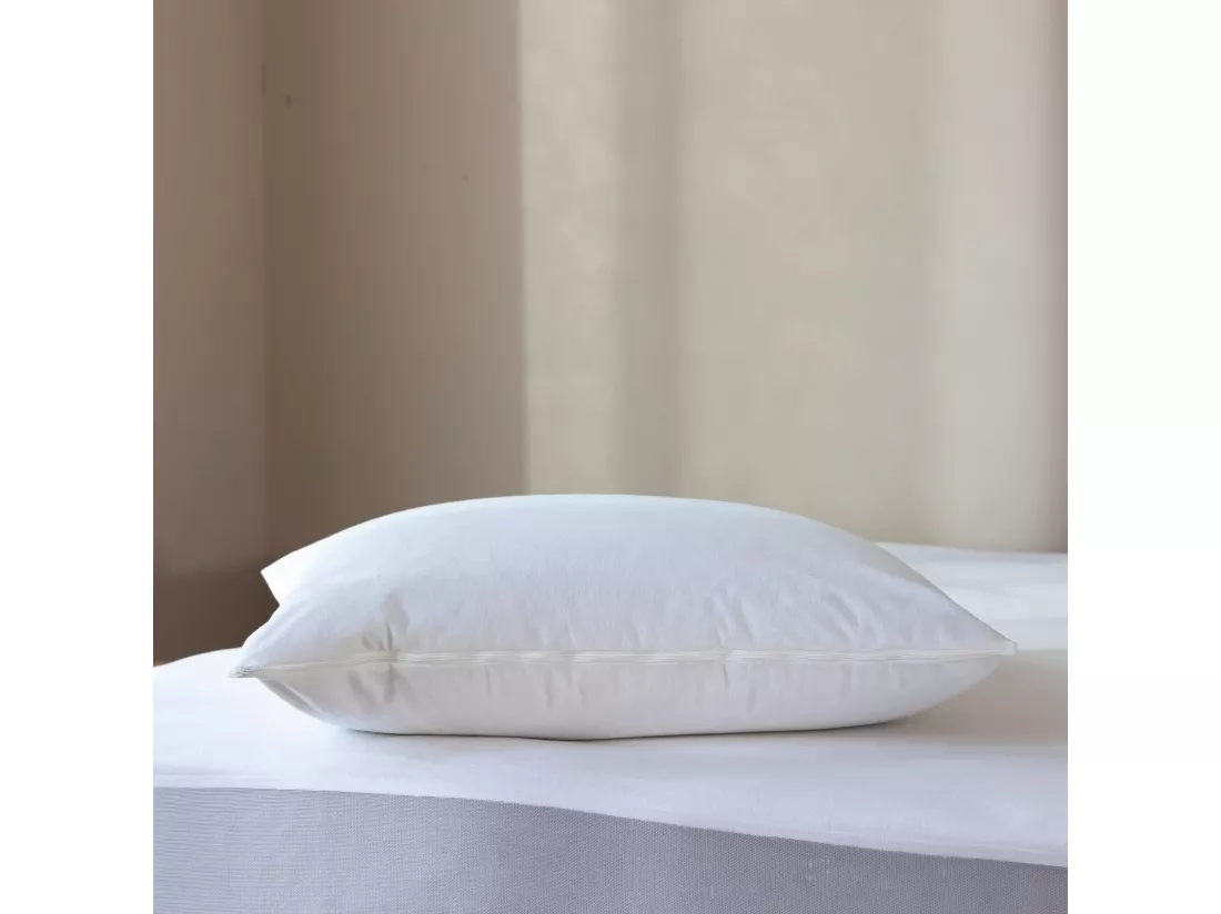 Pack protège matelas et protège oreillers molleton imperméable 100% coton bio - SOMEO 90x200 - LUNE