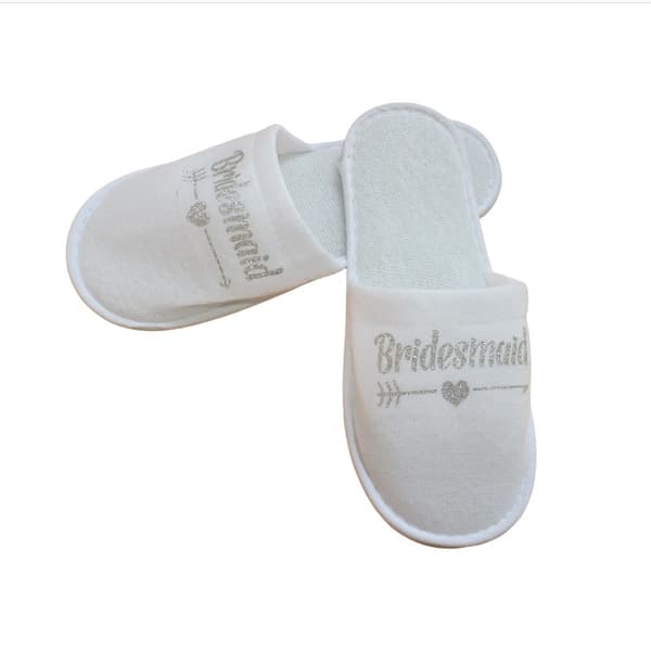 INF Brudesvenn Slippers for Bryllup, Spa og Hotell - Komfortable Engangs Tøfler