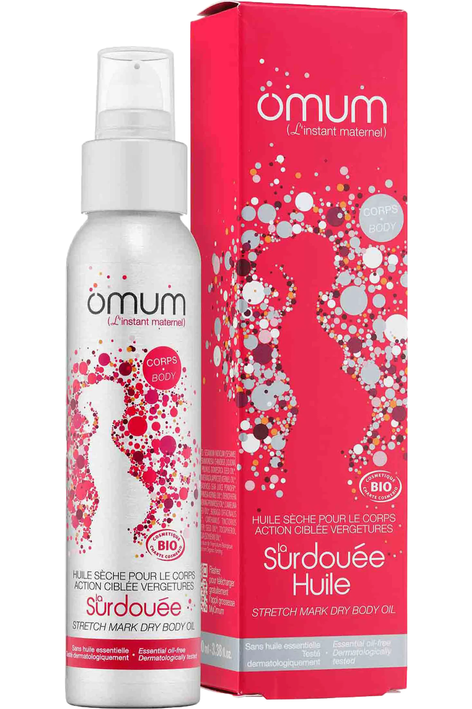 Omum Huile sèche anti-vergetures La Surdouée-100 ml
