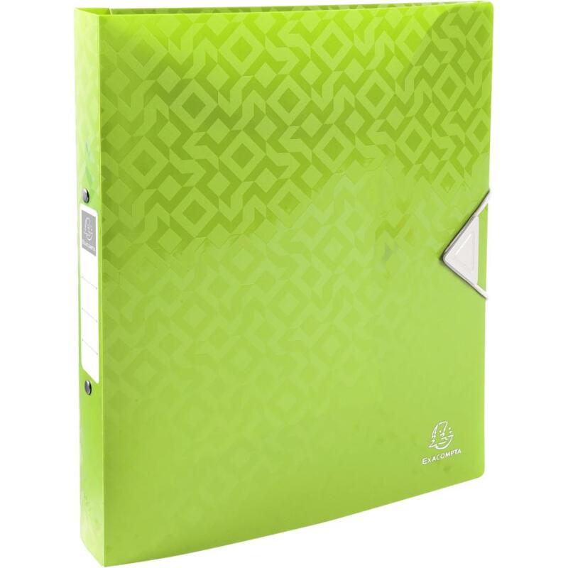 Classeur 2 anneaux plastifié  Exacompta OffiX® A4 maxi - Dos 4 cm couleurs asssorties