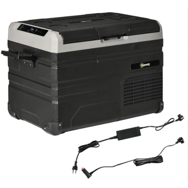 Outsunny Frigorífico e Congelador de Compressor Portátil 35L CC 127/24V até -20°C - C00-037V90
