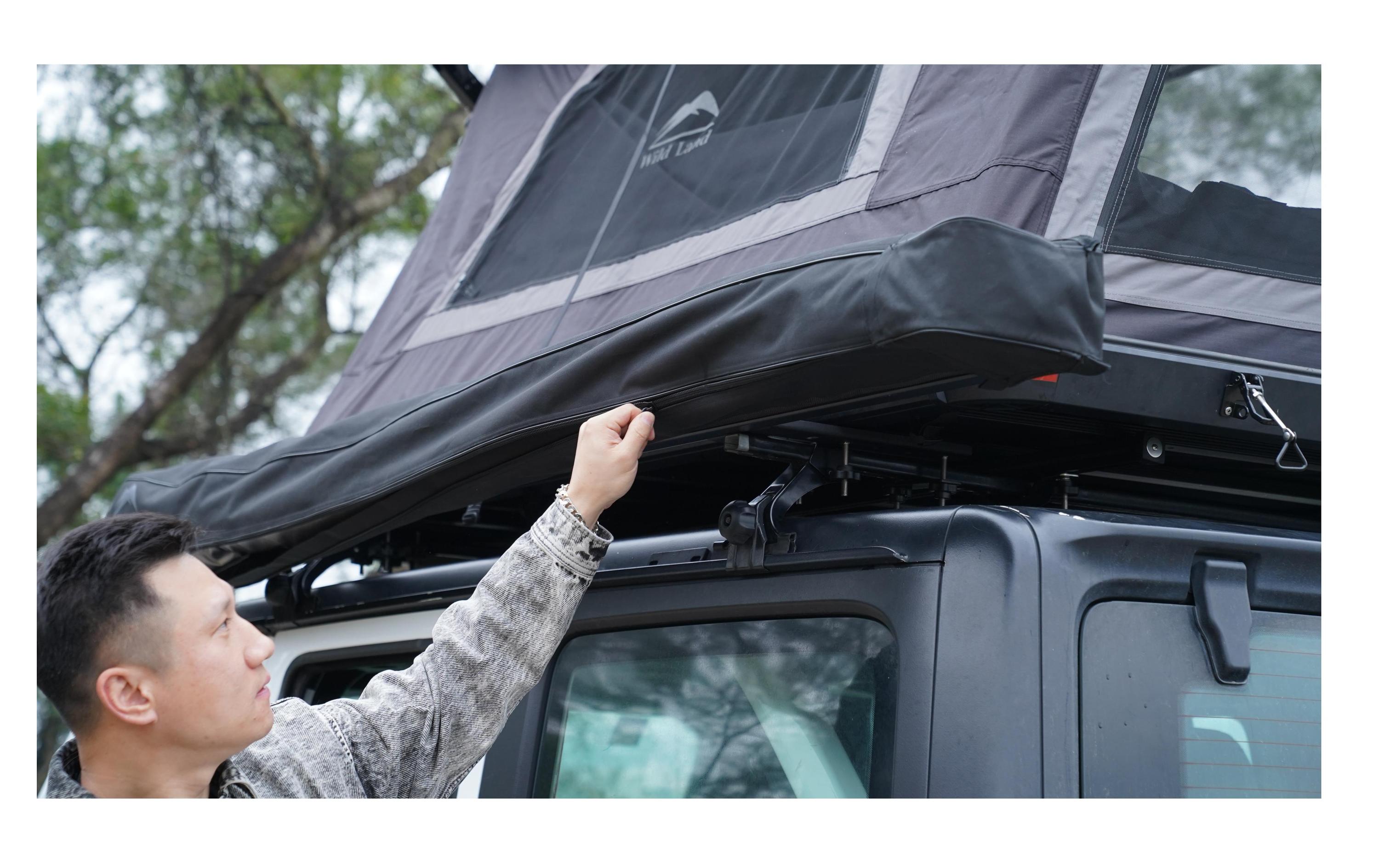 180 °Car Awning Left-Side<br>Auto Markennisation