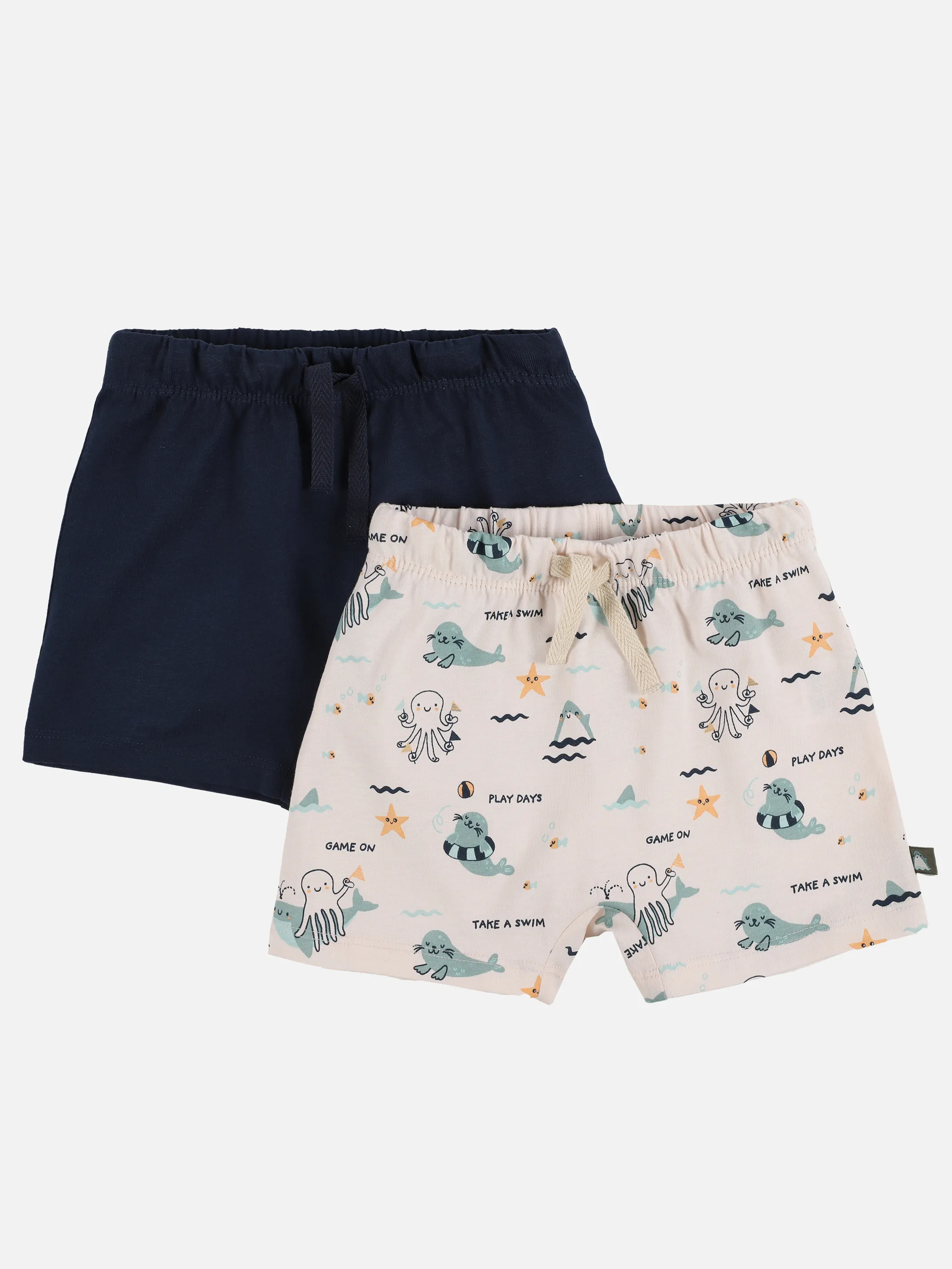 Baby Jungen Shorts im 2er Pack