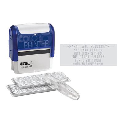 Colop - Tampon Printer 40 à faire soi-même - 6 lignes