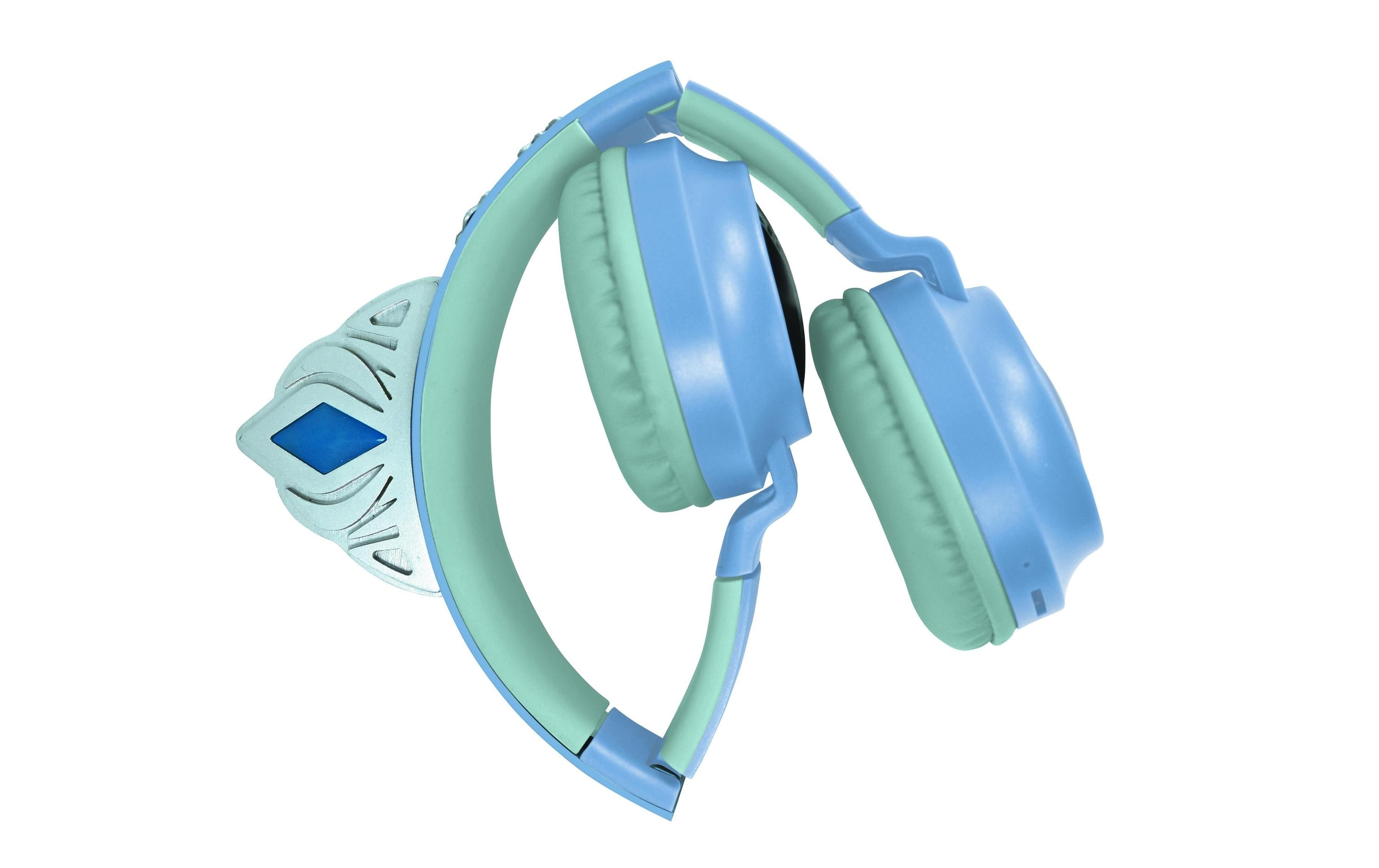 2-in-1 Bluetooth/Kabel-Kopfhörer Frozen BlauZusammenklappbare Bluetooth- und Kabelkopfhörer im 3D-Design
